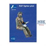 RAF fighter pilot (modern), sitzend