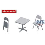 Folding chairs and table