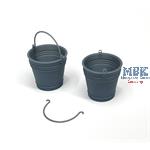 Metal buckets (3 pcs)