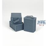GB 2 gal fuel jerry cans / Benzinkanister (6x)