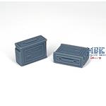 US 30 cal ammo boxes / Munitionskistten (6x)