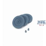 Sd.Kfz 250 "Greif" front wheels w/spare (weighted)