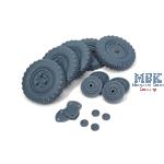 Sd.Kfz 222 early wheels set (weighted) Typ 2 (HB)
