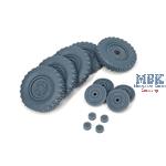 Sd.Kfz 222 late wheels set (weighted) Typ 2 (HB)