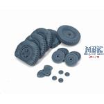 Sd.Kfz 222 early flat wheels set Typ 1 (HB)