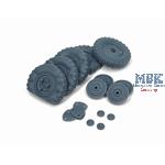 Sd.Kfz 222 early flat wheels set Typ 2 (HB)