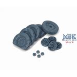 Sd.Kfz 222 late flat wheels set Typ 1 (TAM)