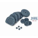 Sd.Kfz 222 late flat wheels set Typ 2 (TAM)