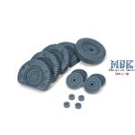 Sd.Kfz 222 late flat wheels set Typ 1 (HB)