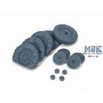 Sd.Kfz 222 late flat wheels set Typ 2 (HB)