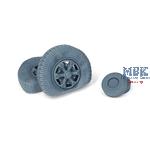 Lancia 3Ro front road wheels flat tires (type 1)