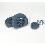 Lancia 3Ro front road wheels flat tires (type 2)