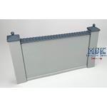 Primed wall w/pillars & italian tiles -12,5x6,5 cm