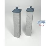 Primed brick pillars cracked / Pfeiler (2 pcs)