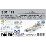 USS BB-63 Missouri BATTLESHIP Detail Up Set 1/350