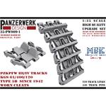 Panzer III/IV Typ 5B Tracks worn cleats 1/35