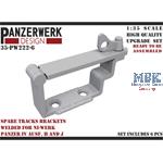 Spare tracks brackets welded Panzer IV H-J 1/35