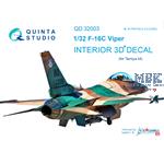 F-16C 3D-Printed & coloured Interior