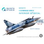 Mirage 2000-5 3D-Printed & coloured Interior