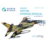 F-16C 3D-Printed & coloured Interior