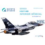 F-16D 3D-Printed & coloured Interior