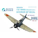 A6M2b (Mitsubishi) 3D-Printed & coloured Interior