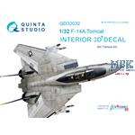 F-14A Tomcat 3D-Printed & coloured Interior
