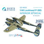 P-38G 3D-Printed & coloured Interior