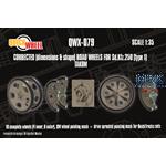 Sd.Kfz. 250 road wheels (type 1) (for Takom)