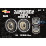 Kübelwagen Typ 82 uncommon off-road wheels w/caps