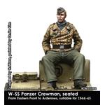 W-SS Panzer crewman, seated, 1944-45
