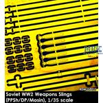 Soviet WW2 weapons slings PPSh, DP28, Mosin-Nagant