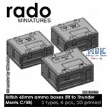 British 40mm ammo boxes