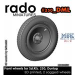 Front wheels for Sd.Kfz. 250, Dunlop (Dragon)