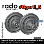 Correct Tiger II B, early/mid wheel discs (RFM)
