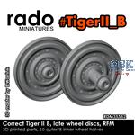 Correct Tiger II B, late wheel discs (RFM)