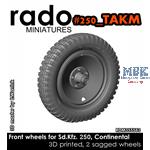Front wheels for Sd.Kfz. 250, Continental (Takom)