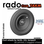 Front wheels for Sd.Kfz. 250, Semperit (Takom)