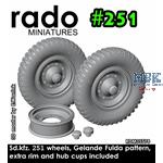 Sd.Kfz. 251 wheels, Gelände, Fulda pattern