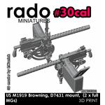 US M1919 Browning, D7431 mount