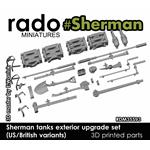 Sherman tanks exterior upgrade set (US/British)
