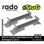 StuG III G early/mid deflector set - new & damaged