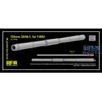 3D print.Gun barrel 125mm 2A46-1 for T-80U f.RFM