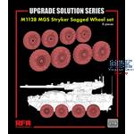 M1128 MGS Stryker Sagged Wheel set, 8 pcs.