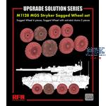 M1128 MGS Stryker Sagged Wheel set, 6+2 pcs.