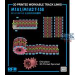 3D Printed work. tracks T-158 w/One-piece Sprocket