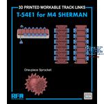 3D Printed work. tracks T-54E1 w/One-pc. Sprocket