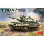 T-55 AM-1 Main Battle Tank with workable tracks