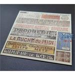 Shop / business signs on real wood - France set 4