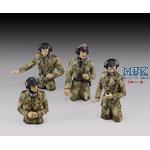German tank crew in pit dot WWII 1:35